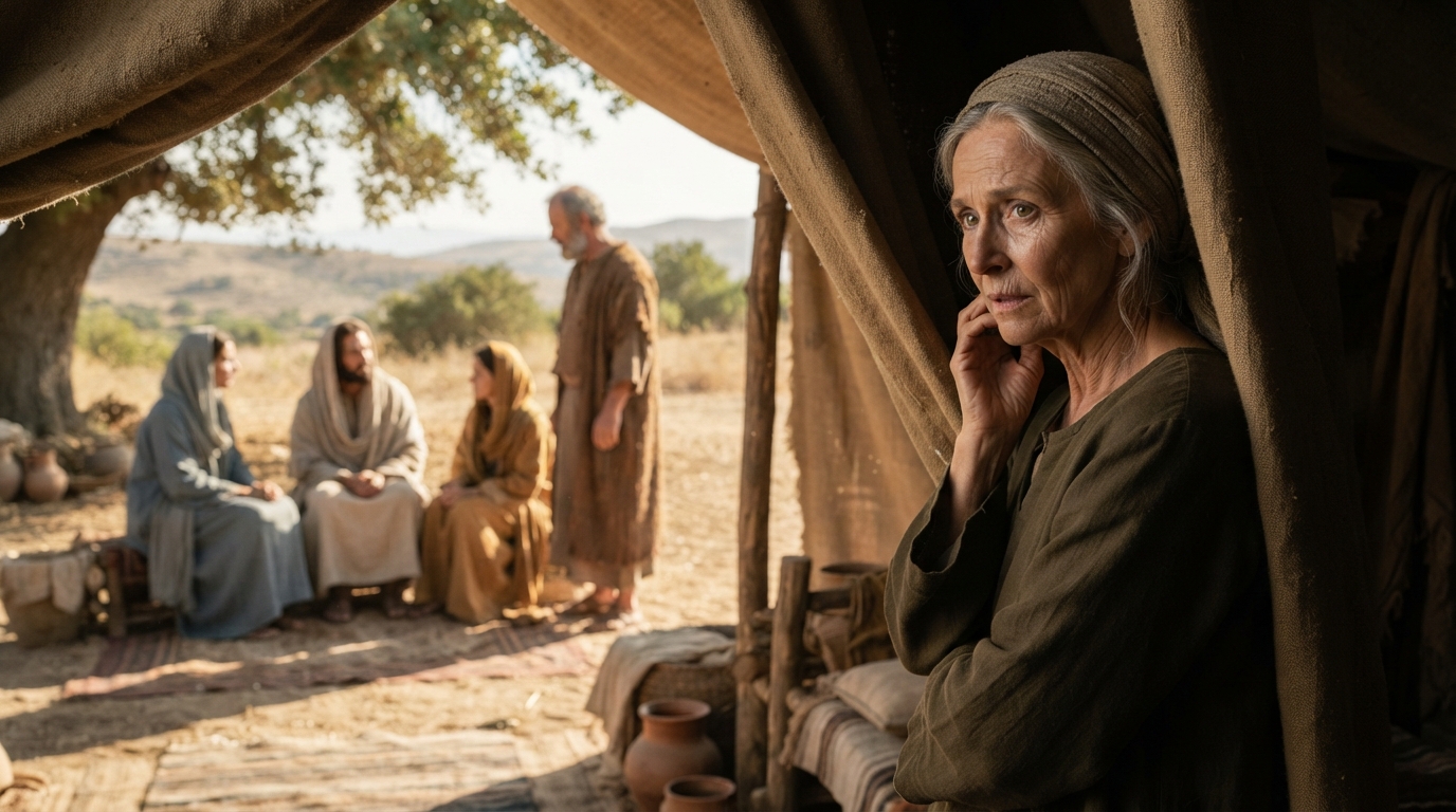 Why did Sarah laugh at God's promise?