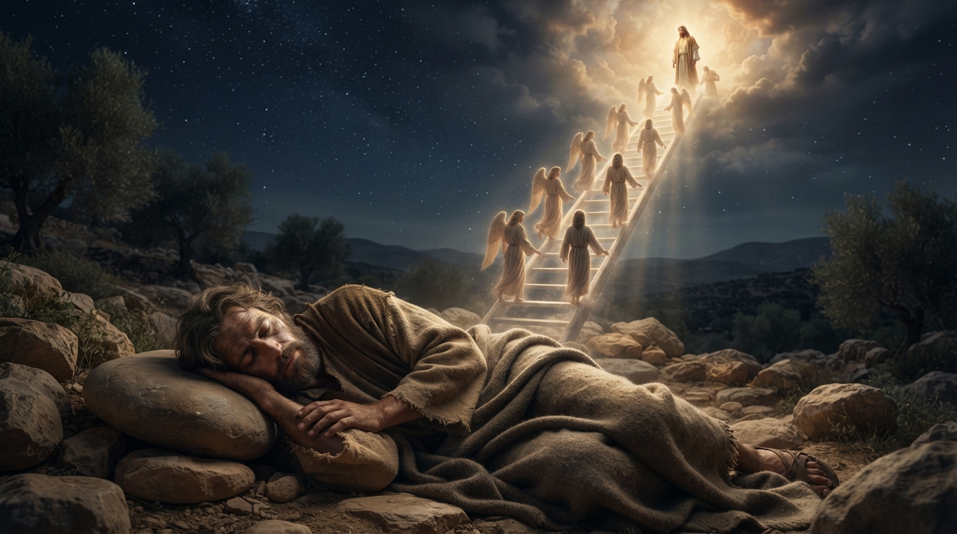 Jacob's dream at Bethel representing God's presence